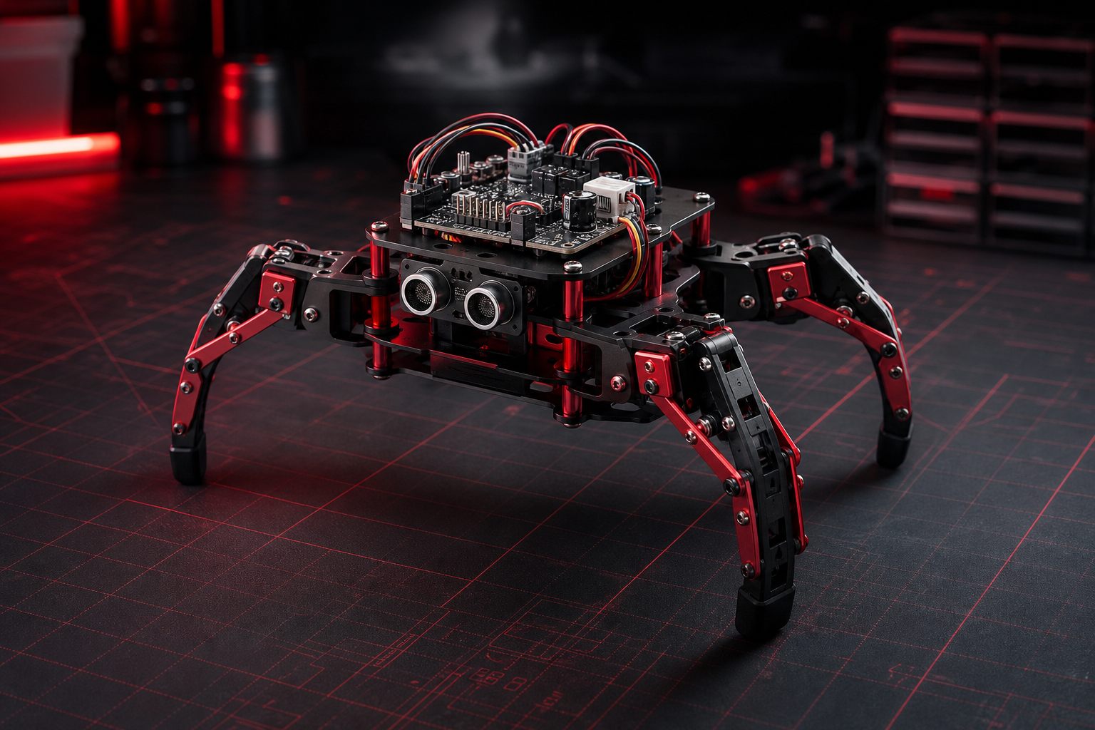 Conceito visual do Spider Bot